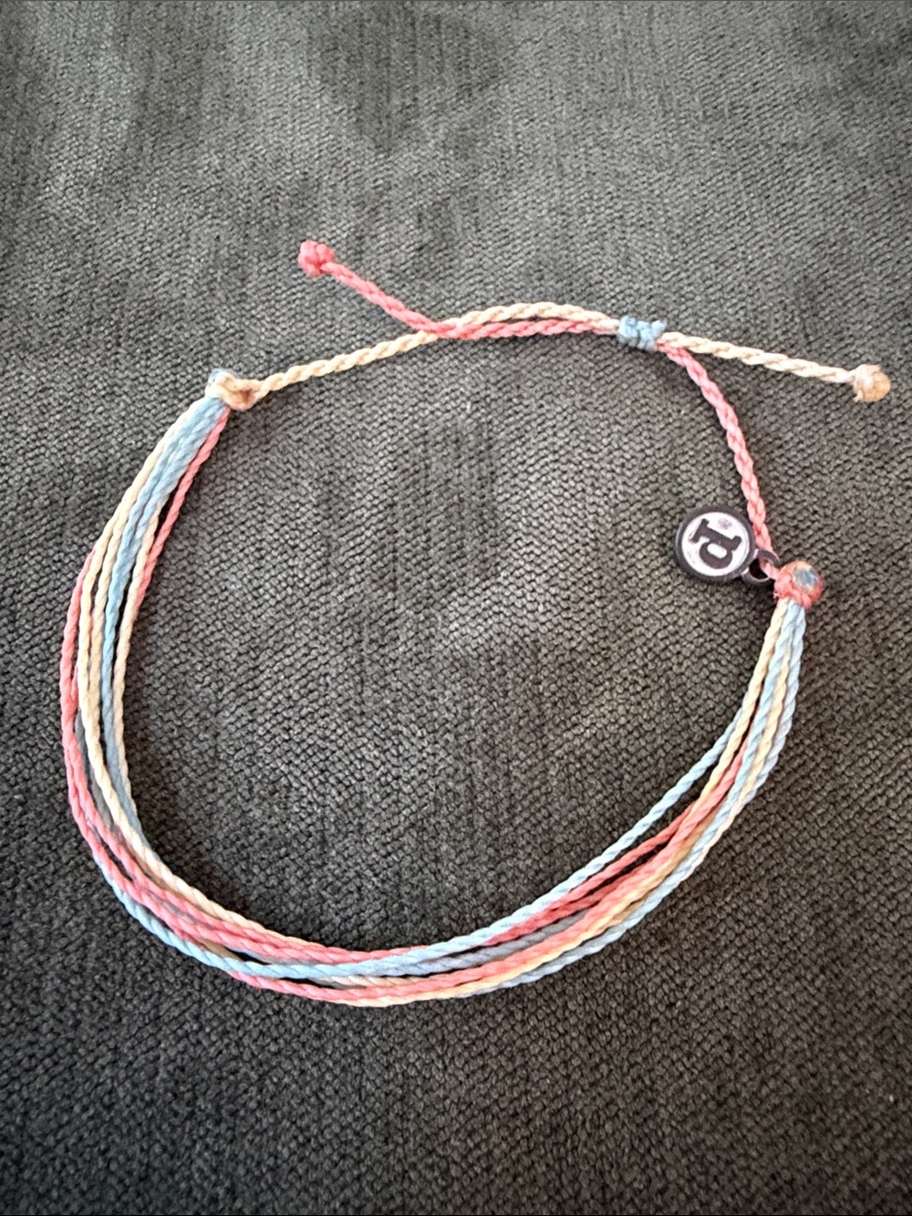 Pura Vida Pastel Braided Multi-Strand Anklet/Bracelet - Pink, Blue, Yellow